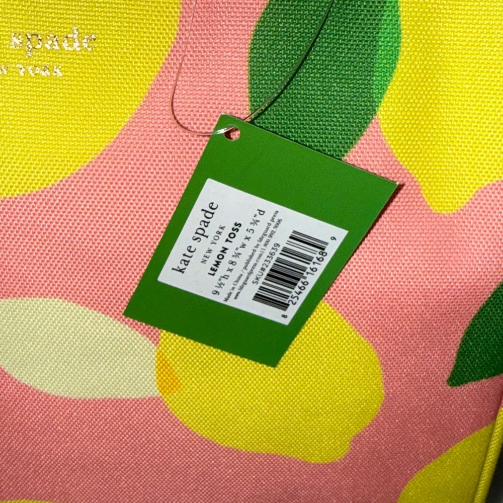 kate spade Pink Lemon-Print lunch bag - Picture 4 of 14